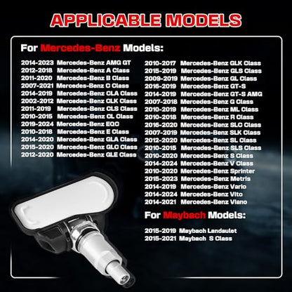 RLP Juego de 4 sensores TPMS de sistema de monitoreo de pres