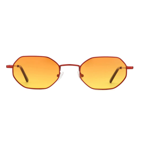 ZENOTTIC Gafas de sol polarizadas octogonales pequeñas para
