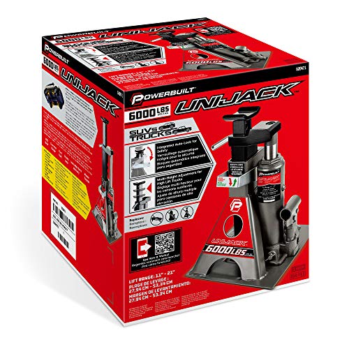 Powerbuilt - Gato de botella y soportes de gato en uno, 3 to