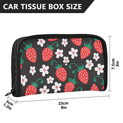 Soporte para pañuelos de coche de fresas para visera solar d