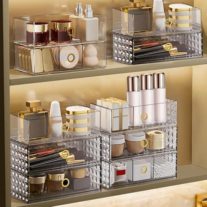 DASITON Organizador de maquillaje, cajones apilables para es