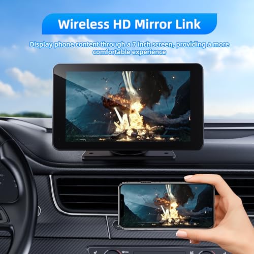 Pantalla inalámbrica Apple Carplay y Android Auto para autom