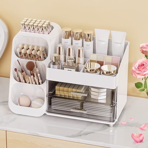 Organizador de maquillaje con cajones, organizador de cuidad