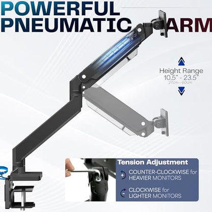 VIVO Brazo de monitor de aluminio resistente de alta calidad