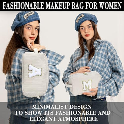 YOOLIFE 2 bonitas bolsas de maquillaje de viaje, bolsa de ma