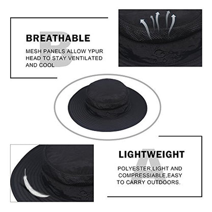 YR.Lover Gorra de pesca de ala ancha con protección solar UV