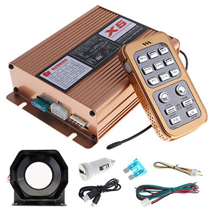 DC12V 400W 8 sonido fuerte alarma de advertencia de coche po