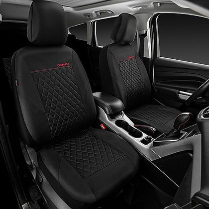 CAR PASS Funda acolchada de cuero para asiento de dos asient