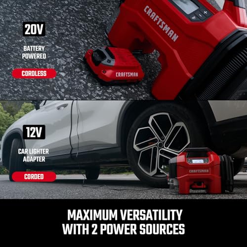 CRAFTSMAN Inflador/aspirador/soplador 3 en 1, compresor de a