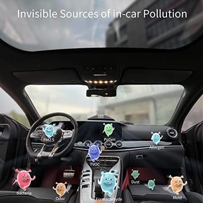 Purificador de aire para automóvil con filtro HEPA verdadero