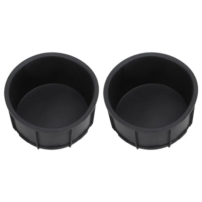 Forro de inserción para portavasos, 2 piezas de goma negra p