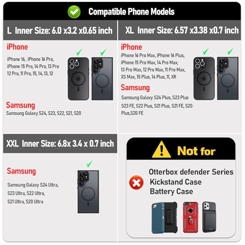 ykooe Funda de cuero genuino para teléfono compatible con Sa