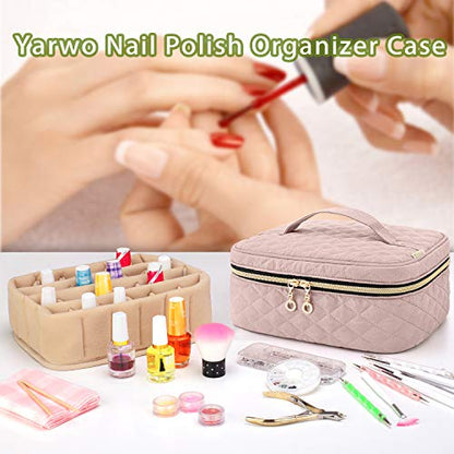 Yarwo Bolsa de transporte para esmalte de uñas con capacidad