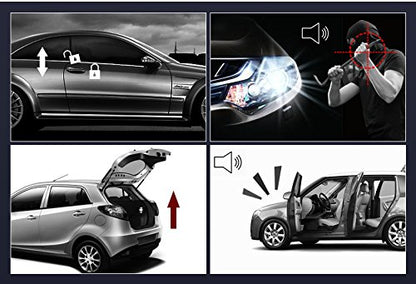 BANVIE Sistema de alarma para automóvil con kit de arranque