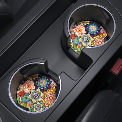 Nipichsha Portavasos para automóvil, posavasos para portavas