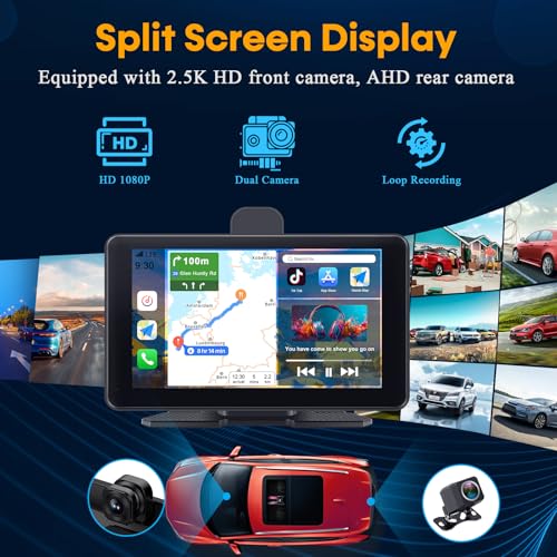 Pantalla de coche Carplay portátil para Apple: Android Auto