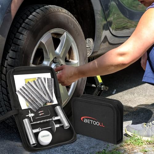 BETOOLL 24 kits de reparación de neumáticos, herramientas de