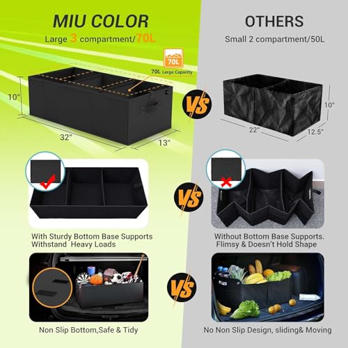MIU COLOR Organizador de maletero para automóvil, organizado
