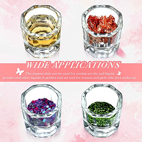 12 platos de uñas Dappen Platos acrílicos para uñas, monómer