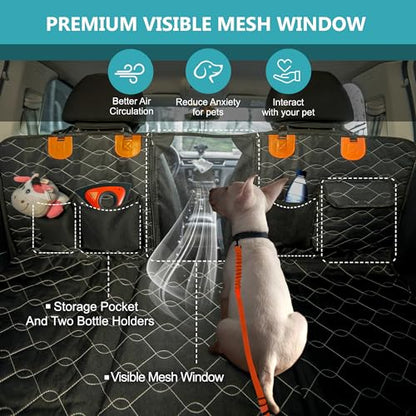 Extensor de asiento trasero para perros, soporta 330 libras,