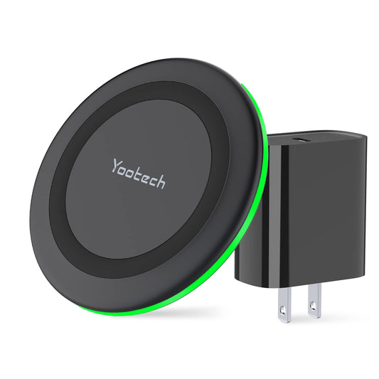yootech Cargador inalámbrico, almohadilla de carga inalámbri