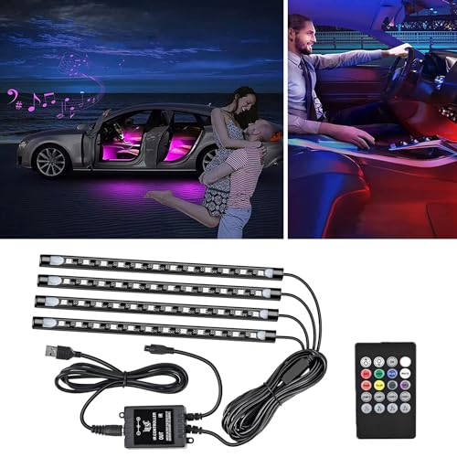 Tira de luces LED para automóvil, 4 piezas de 48 luces LED i