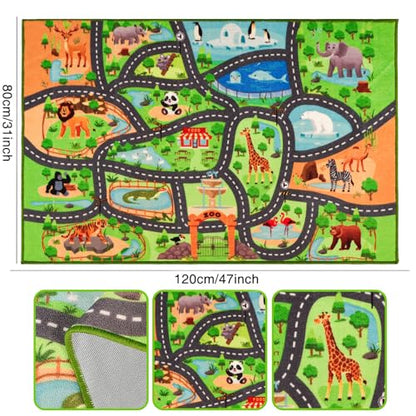 Alfombra de juegos para niños, 31.4 x 47 pulgadas, alfombra