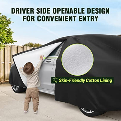 Favoto Hatchback - Funda para coche, 5 capas, ajuste univers