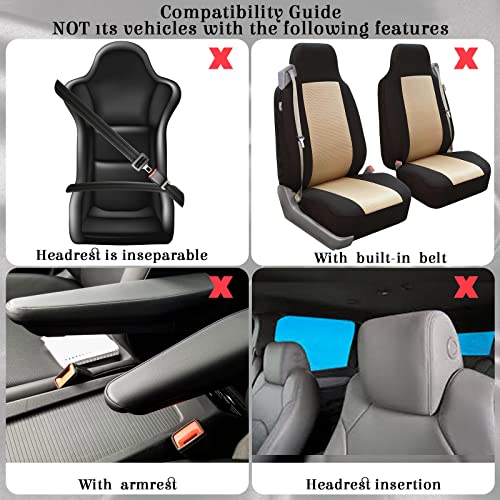 BBTO Juego de 19 accesorios bordados para automóvil, incluye
