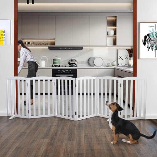 ZJSF Puerta plegable independiente para perros de interior p