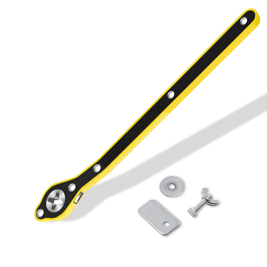 Llave de trinquete con mango largo, gato de automóvil y llav