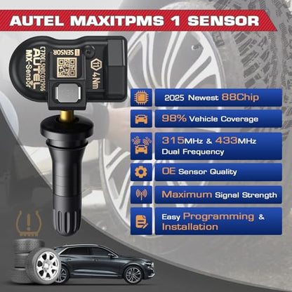 Autel TPMS MX Sensor 315 433Mhz 2 en 1 Sensores de neumático