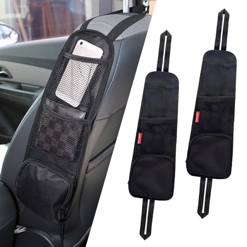 2 bolsas de almacenamiento lateral para asiento de automóvil