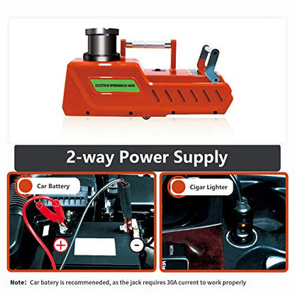 E-HEELP Gato eléctrico para automóvil, 12 V CC resistente hi