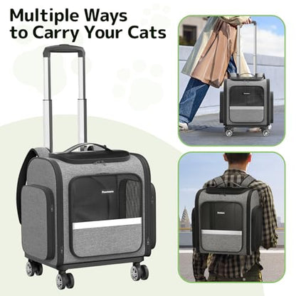 Transportador de gatos con ruedas: transportador para perros