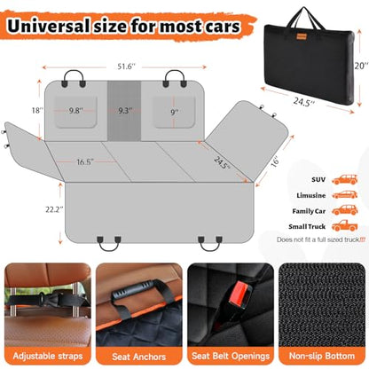 Extensor de asiento trasero para perros, funda de asiento du