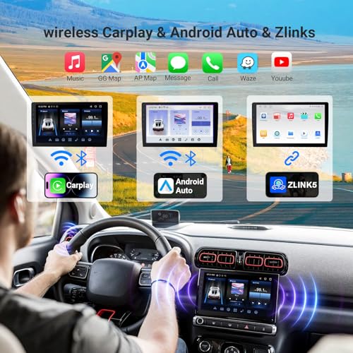 [Pantalla táctil HD 720P de 9 pulgadas] Android 13 estéreo p