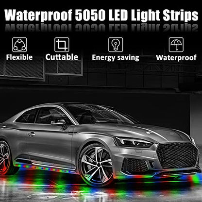 XT AUTO 8 unids 12V Super brillante 11.8 in 15 LED flexible