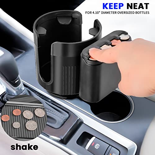 Expansor de portavasos para automóvil + soporte extraíble pa