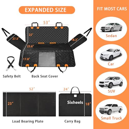 Funda de asiento de coche para perro, protector de asientos