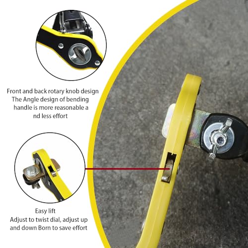 Llave de trinquete con mango largo, gato de automóvil y llav