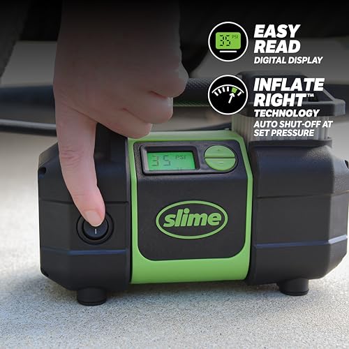Slime Inflador de neumáticos 40063, coche portátil, SUV, com