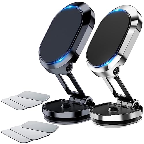 Paquete de 2 soportes magnéticos plegables de aleación para