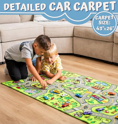 ToyVelt Alfombra de juegos para niños – Alfombra educativa d