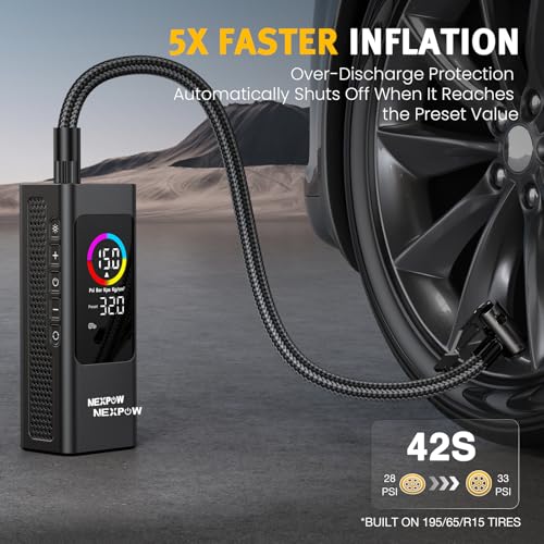 NEXPOW Compresor de aire de alta potencia NP27 - Inflador de