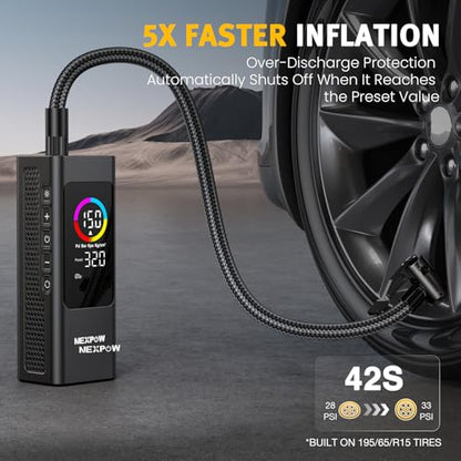 NEXPOW Compresor de aire de alta potencia NP27 - Inflador de