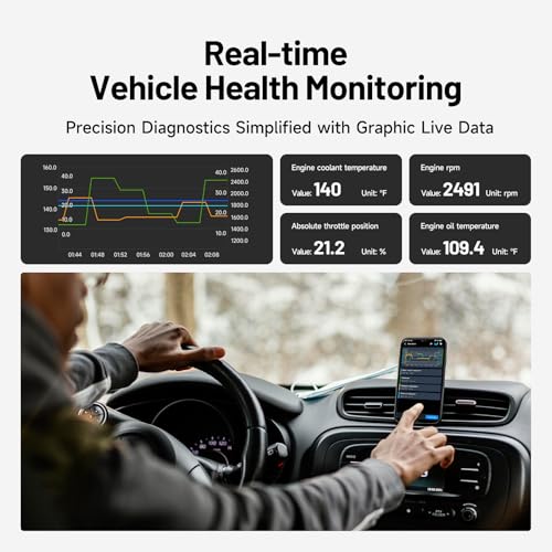 TOPDON Carpal OBD2 escáner Bluetooth - Escáner para coche, h