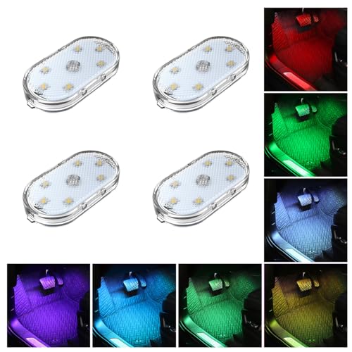 Luces LED inalámbricas para el interior del automóvil, 7 col