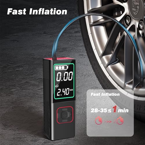 Compresor de aire portátil para inflador de neumáticos S9, c