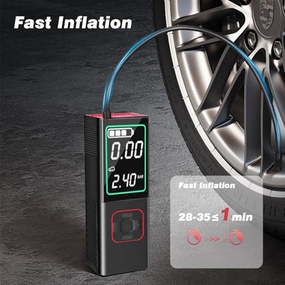 Compresor de aire portátil para inflador de neumáticos S9, c